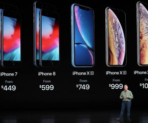 Estos son los: iPhone XS, XS Max y XR