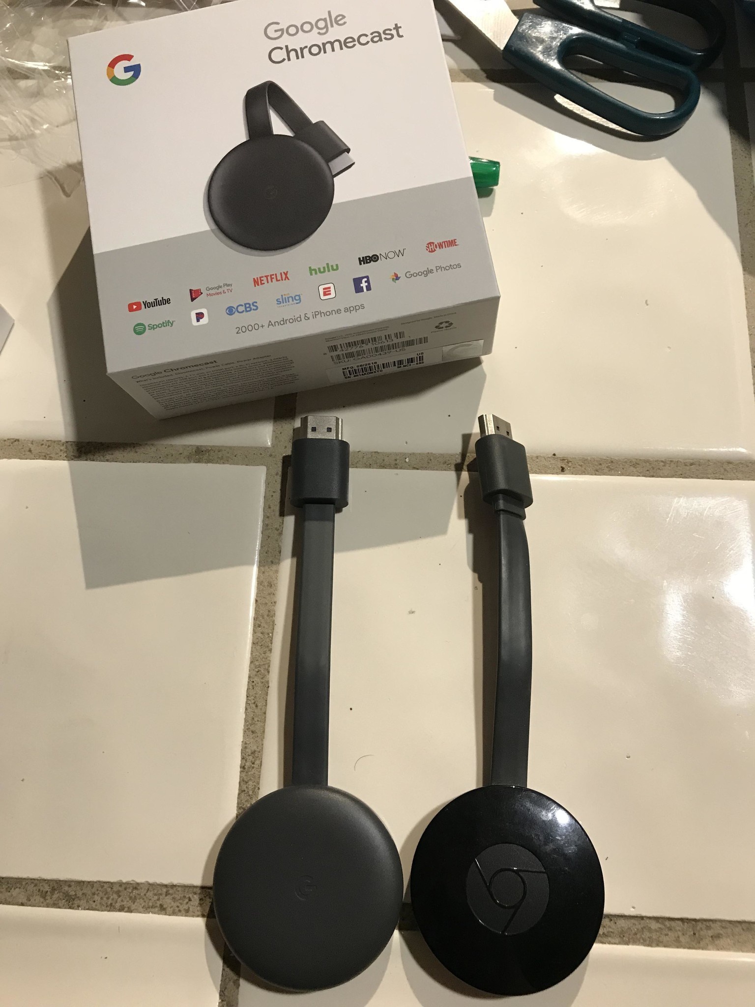 El Chromecast 3 a la par de la anterir versión