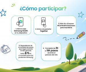 Únete al reto de Samsung Health, con el que ganas tú y la educación de tu país